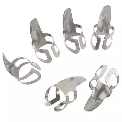 6Pcs Finger Picks Stainless Steel For Banjo Ukulele Guitar Picks Plectrums • $7.43