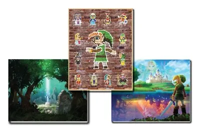 The Legend Of Zelda: A Link Between Worlds Club Nintendo 3 Poster Set • $58.88