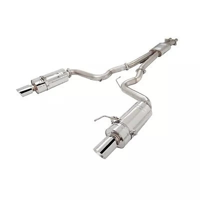 Xforce Catback Exhaust System Fits Ford Mustang GT 2015-2017 Twin 3  Brushed • $872