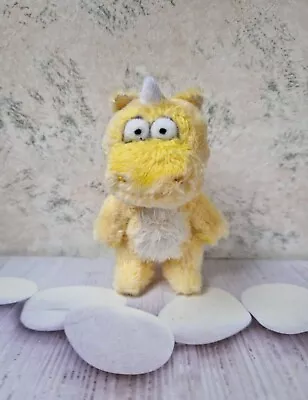 Artist Teddy Bear Miniature Yellow Unicorn Art Toy Stuffed Fantasy 3  • $30