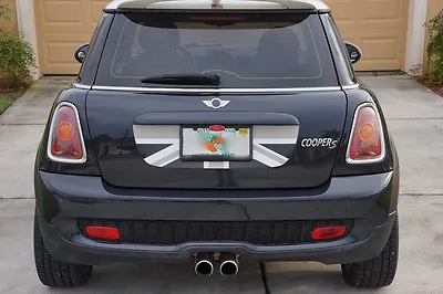 Black Grey White Union Jack Flag Trunk Boot Decal For Mini Cooper R56 2007-2013 • $34