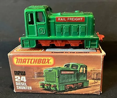 1978 Lesney Matchbox No. 24 Diesel Shunter Metallic Green Switcher W/ Box • $9.99