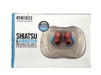 New Homedics 3D Shiatsu & Vibration Massage Pillow With Heat • $50