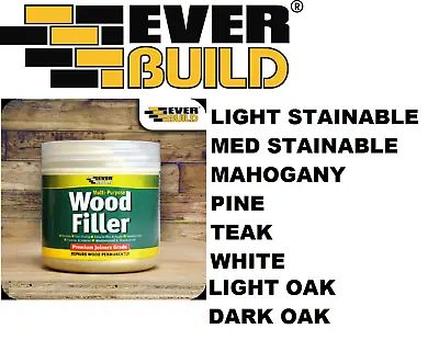 Everbuild Multi Purpose JOINERS GRADE Wood Colour Filler 250ml ALL COLOURS • £6.70