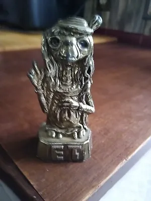 Vintage E.T. Statue Unusual Metal Die Cast  ( Ships Free) • $11