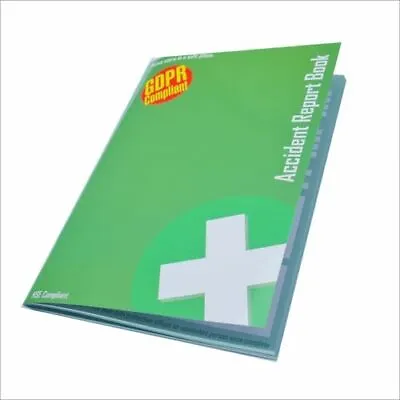 £2.19 • Buy Accident Report Book GDPR A5 + First Aid Vinyl Sticker HSE Compliant