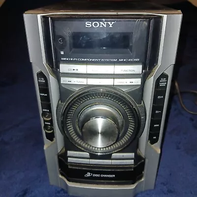 Sony MHC-EC55 CD Receiver 3-Disc CD Changer Bookshelf Stereo System • $49.99