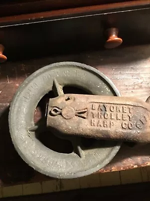 Vintage Find Bayonet Trolley Harp Co. Pulley She’ll Block And Tackle • $24