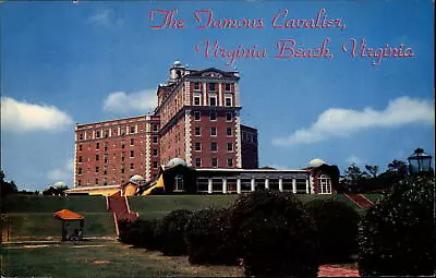 Virginia Beach Virginia Cavalier Hotel Fire-proof 1950s Vintage Postcard • $3.59