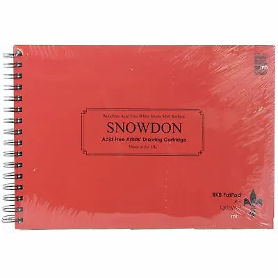 Artists Drawing Sketching Paper Pad 90 Sheets Snowdon 130g Rk Burt Cartridge • £21.96
