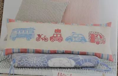 Cross Stitch Chart Only - Hippy Holidays Campervan Caravan Car Cushion Sampler • £1.50