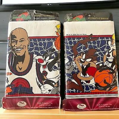 Vtg Michael Jordan Space Jam Wall Border Warner Bros 1996 Rare Decor Man Cave • $40