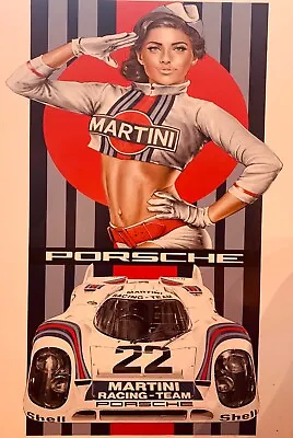Porsche Martini Racing Team Poster 13x19 Shell #22 Retro High Quality B2G1 Free • $15.75