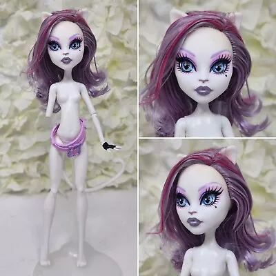 Mattel Monster High Catrine DeMew 2012 White Cat Doll Purple Hair Beautiful • $15