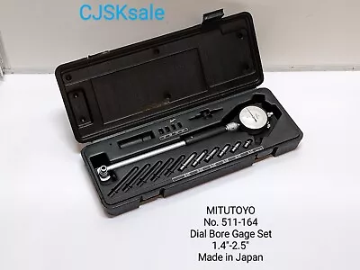 MITUTOYO No. 511-164 Dial Bore Gage Set 1.4 -2.5  Made In Japan (USED). • $160