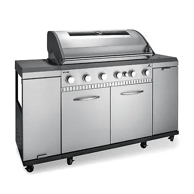 £979.99 • Buy LANDMANN Rexon 6.1 - 6 Burner Big Gas BBQ Kitchen With Automatic Ignition