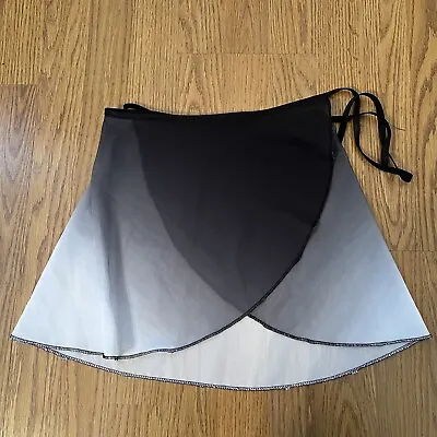 Women’s Black And White Dacewear Wrap Ballet Dance Skirt Size Small/XSmall • $12