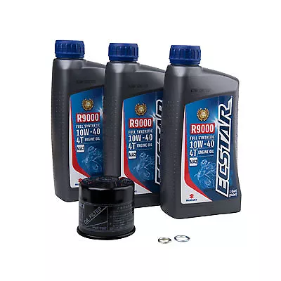 Suzuki ECSTAR R9000 10W-40 Full Synthetic Oil Change Kit For Suzuki • $79.59