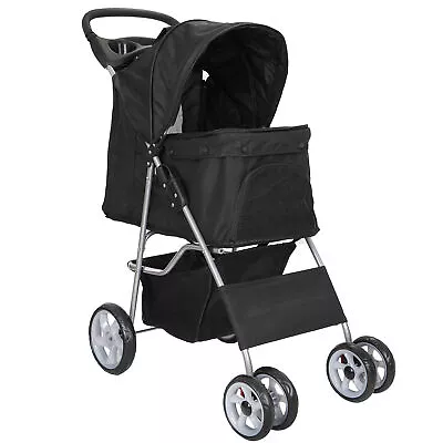 Dog Stroller Travel Folding Carrier Small Medium Cat Pet With Safe Cup Holder  • $54.58