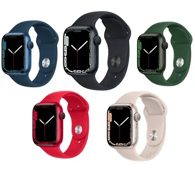 $259.98 • Buy Apple Watch Series 7 41mm/45mm, Black/Blue/Red/Starlight (GPS)