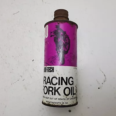 Vintage Lubri-Tech Fork Oil Can Motorcycle Racing Oil Can Empty • $36.99