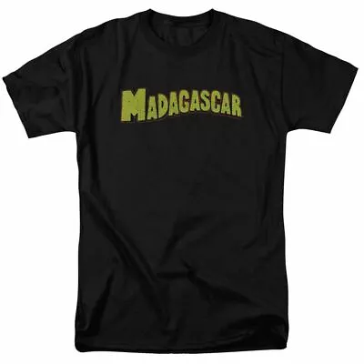 Madagascar Logo T Shirt Mens Licensed Movie Tee Alex Julien Melman Black • $17.49