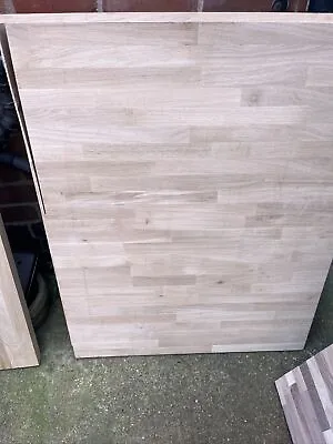 Solid Oak Kitchen Worktop Off Cut 40mm Thick 1012mm X 800mm N10-9 • £90