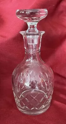 Vintage Wine Liquor Crystal Decanter With Stopper Elegant Pattern Numbered • $34.95