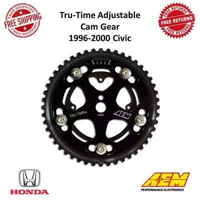 AEM 23-804BK | Tru-Time Adjustable Cam Gear Fits 96-00 Honda Civic D16Y7 / D16Y8 • $133.22