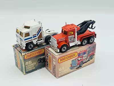 Matchbox Superfast 61 Peterbilt & 45 Kenworth Truck Bundle Job Lot • £10.50