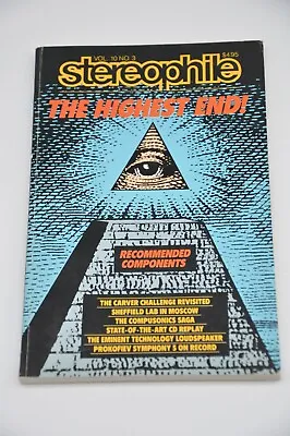 $4.37 • Buy Stereophile Magazine Volume 10 No 3 April/May 1987