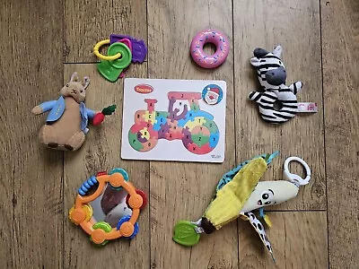 Bundle Of Baby Sensory Soft Toys X7 Lamaze • £5