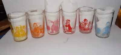 Vintage 1953 Welch’s Jelly Jars Set Of (6) Glasses • $18