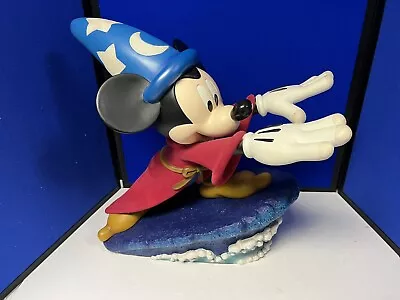 Disney Parks Mickey Sorcerer Apprentice Wave Rare Big Fig Statue 19” Lights Up • $675