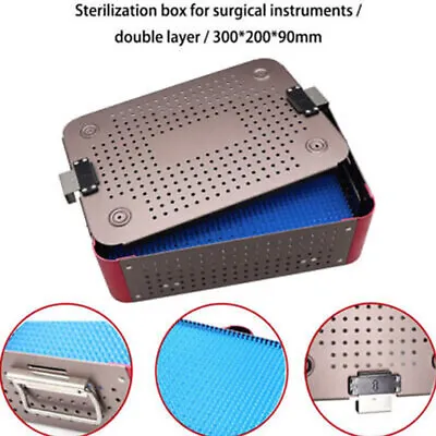 Aluminium Sterilization Tray/Case Medical Surgical Instruments Disinfection Box  • $189