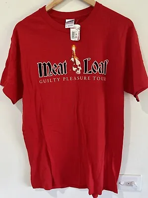 Rare 2011 Meatloaf Meat Loaf Guilty  Pleasure Tour T-Shirt Size M New NOS Red • £18.61
