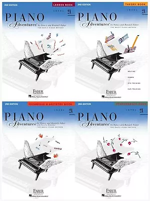 Faber Piano Adventures Level 2A Set (4 Books) 2nd Edition - Lesson Theory... • $34.95