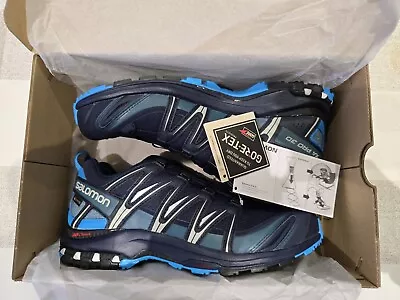 Salomon XA PRO 3D GTX SIZE UK 9 Navy Blazer Hawaiian Ocean Dawn Blue Trainers ⭐️ • £79.99