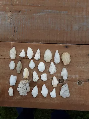 Indian Artifact Quartz Arrowheads Native American • $0.99