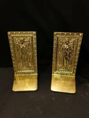 Pair Brass Bookends- Intellectus- The Doors To The Library Of Congress  1984 Y2 • $120