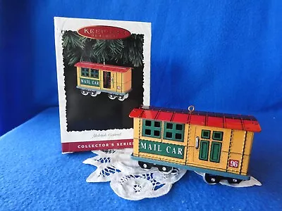 Hallmark Ornament 1996 Mail Car Train Car #3 Yuletide Central Series • $4.50