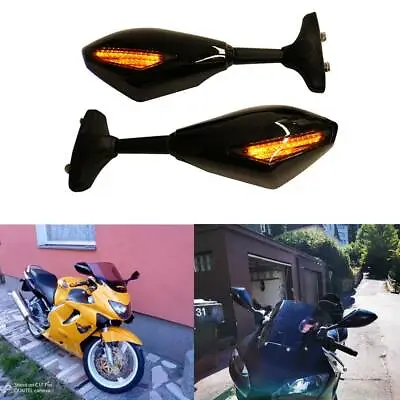 For Honda CBR 600 F2 F3 F4 F4i CBR954RR Motorcycle LED Turn Signals Side Mirrors • $45.55