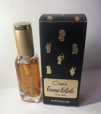 Vintage Ciara Femme Fatale By Revlon 0.45 Fl Oz/13.3ml  Cologne Spray NEW IN BOX • $24.99