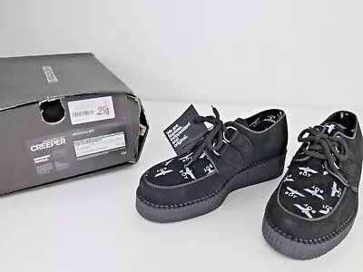 £44.99 • Buy Underground Wulfrun Creeper Platform Flatform Black Suede London Boy Print UK 7