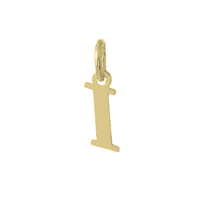 Solid 9ct Gold Letter Initial Pendant Tiny Personalised Charm 16mm For Necklace • £28.80