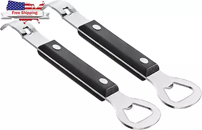 2PCS Can Opener Manual  Stainless Steel Can Punch Bottle Opener 2 In 1 Multifu • $7.78