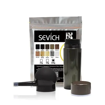 Sevich Refill Hair Fibers Keratin Building Thickening 25-100g Pack Spray Pump UK • £4.45