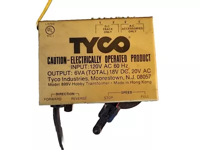 Tyco HO Or N Scale Model Train Power Supply Transformer 899V Tested • $9