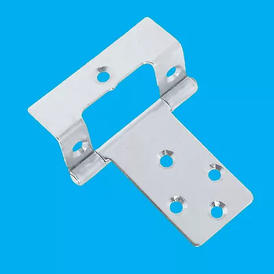 4x 65mm X 50mm 2.5  Inch Cranked Flush Door Hinge Zinc Plated • £4.48