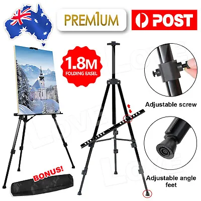 1.8M Adjustable Stand Tripod Easel Display Drawing Board Artist Sketch Painting • $12.95